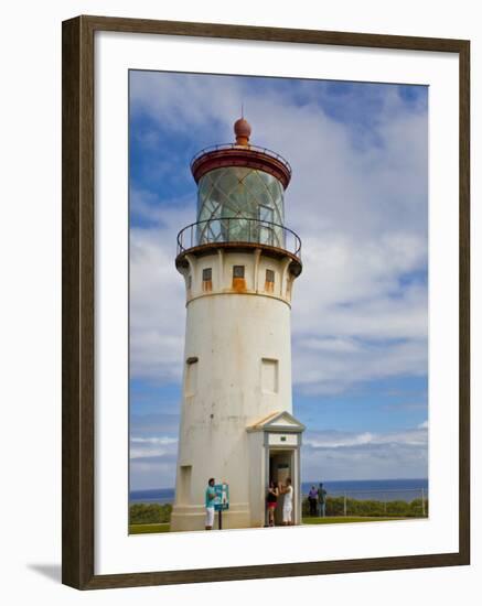 Visitors at Kilauea Lighthouse, Kauai, Hawaii, USA-Fred Lord-Framed Photographic Print