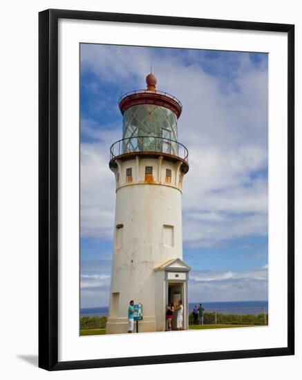 Visitors at Kilauea Lighthouse, Kauai, Hawaii, USA-Fred Lord-Framed Photographic Print