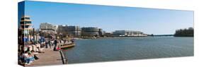 Visitors at Old Georgetown Waterfront, Potomac River, Washington Dc, USA-null-Stretched Canvas