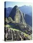 Visitors at the Ancient Ruins of Machu Picchu, Andes Mountains, Peru-Keren Su-Stretched Canvas