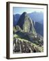 Visitors at the Ancient Ruins of Machu Picchu, Andes Mountains, Peru-Keren Su-Framed Premium Photographic Print