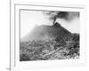 Visitors beneath Erupting Mt. Vesuvius-null-Framed Photographic Print