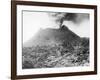 Visitors beneath Erupting Mt. Vesuvius-null-Framed Photographic Print