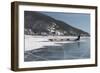 Visitors Enjoying Dog Sledding-Louise Murray-Framed Photographic Print