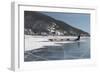 Visitors Enjoying Dog Sledding-Louise Murray-Framed Photographic Print