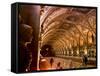 Visitors Examine the Sculptures and Frescoes of the Antiquarium Hall in Munich, Germany-null-Framed Stretched Canvas