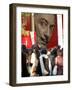 Visitors Form a Long Queue Outside Tokyo's Ueno-No-Mori Art Museum-null-Framed Photographic Print