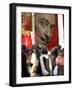 Visitors Form a Long Queue Outside Tokyo's Ueno-No-Mori Art Museum-null-Framed Photographic Print