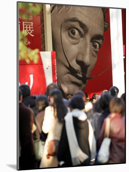 Visitors Form a Long Queue Outside Tokyo's Ueno-No-Mori Art Museum-null-Mounted Photographic Print