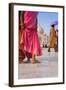 Visitors in Front of the Taj Mahal, UNESCO World Heritage Site, Agra, Uttar Pradesh, India, Asia-Gavin Hellier-Framed Photographic Print