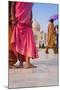 Visitors in Front of the Taj Mahal, UNESCO World Heritage Site, Agra, Uttar Pradesh, India, Asia-Gavin Hellier-Mounted Photographic Print