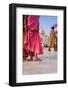 Visitors in Front of the Taj Mahal, UNESCO World Heritage Site, Agra, Uttar Pradesh, India, Asia-Gavin Hellier-Framed Photographic Print