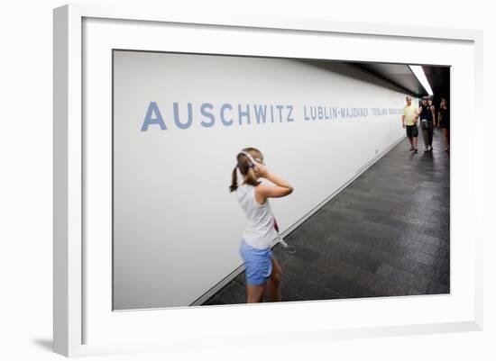 Visitors in Holocaust Museum-Felipe Rodriguez-Framed Photographic Print