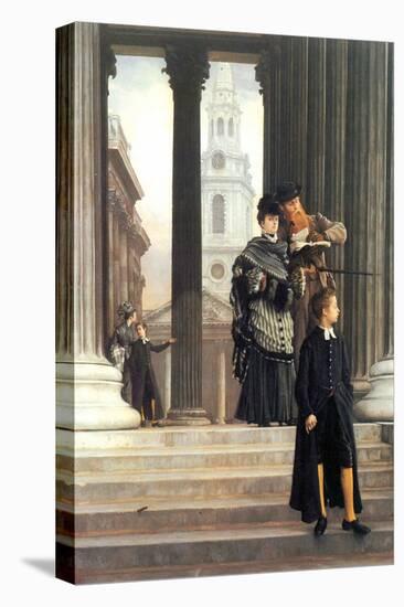 Visitors In London-James Tissot-Stretched Canvas
