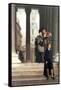 Visitors In London-James Tissot-Framed Stretched Canvas