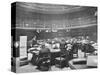 Visitors searching through volumes at the Public Record Office, Chancery Lane, London, 1903-Unknown-Stretched Canvas