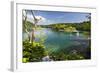 Visitors Taking a Cruise on Lake Kozjak, Plitvice Lakes, Plitvicka Jezera, Croatia-Martin Zwick-Framed Photographic Print