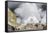 Visitors to an Active Andesite Stratovolcano-Michael Nolan-Framed Stretched Canvas