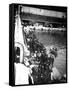 Visitors to Port Doumen, Saigon, Vietnam, 1900-null-Framed Stretched Canvas