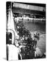 Visitors to Port Doumen, Saigon, Vietnam, 1900-null-Stretched Canvas