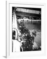 Visitors to Port Doumen, Saigon, Vietnam, 1900-null-Framed Giclee Print