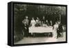 Visitors with Russian Author Alexander Kuprin and His Family, Gatchina, Russia, Early 20th Century-null-Framed Stretched Canvas