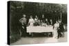 Visitors with Russian Author Alexander Kuprin and His Family, Gatchina, Russia, Early 20th Century-null-Stretched Canvas