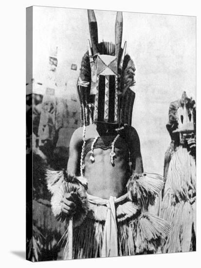 Visored Mask of Highland People, Africa, 1936-null-Stretched Canvas