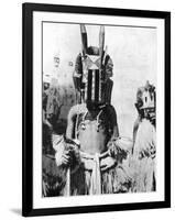 Visored Mask of Highland People, Africa, 1936-null-Framed Giclee Print