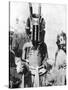 Visored Mask of Highland People, Africa, 1936-null-Stretched Canvas