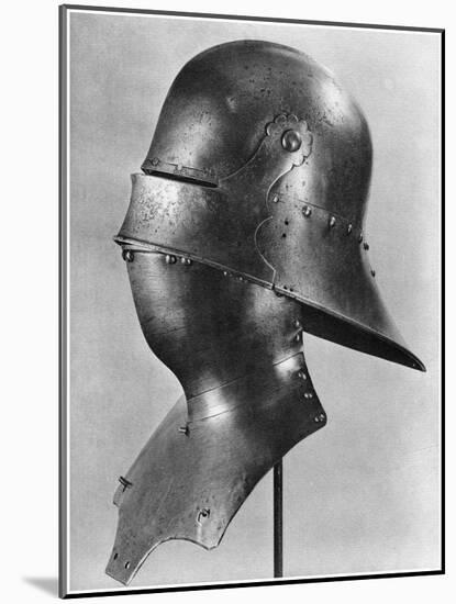 Visored Sallet and Bevor, C1480-null-Mounted Giclee Print