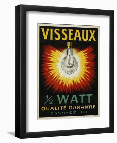Visseaux 1/2 Watt Advertising Poster-null-Framed Premium Giclee Print