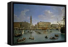 Vista de Venecia desde San Giorgio, 1697-Gaspar van Wittel-Framed Stretched Canvas