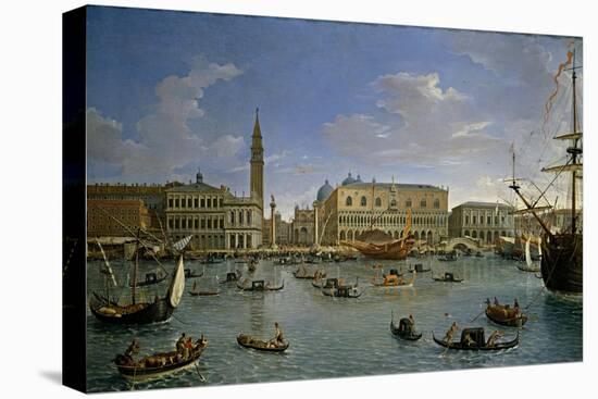 Vista de Venecia desde San Giorgio, 1697-Gaspar van Wittel-Stretched Canvas