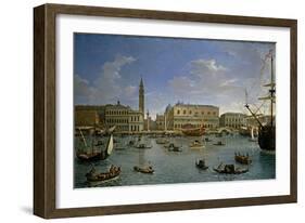 Vista de Venecia desde San Giorgio, 1697-Gaspar van Wittel-Framed Giclee Print