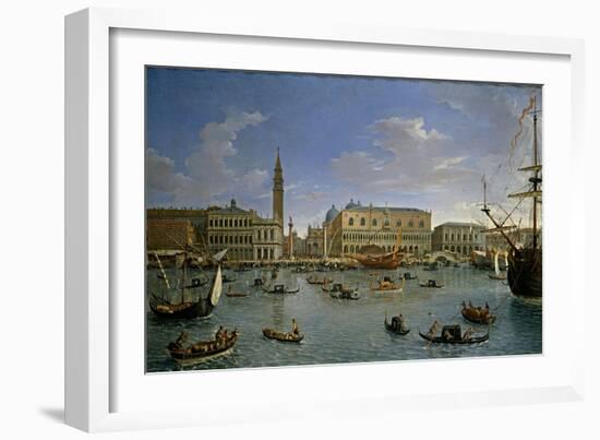 Vista de Venecia desde San Giorgio, 1697-Gaspar van Wittel-Framed Giclee Print