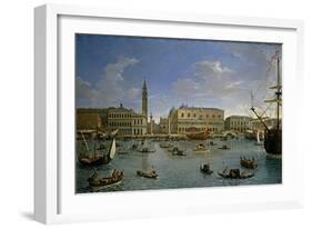 Vista de Venecia desde San Giorgio, 1697-Gaspar van Wittel-Framed Giclee Print