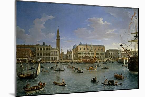 Vista de Venecia desde San Giorgio, 1697-Gaspar van Wittel-Mounted Giclee Print
