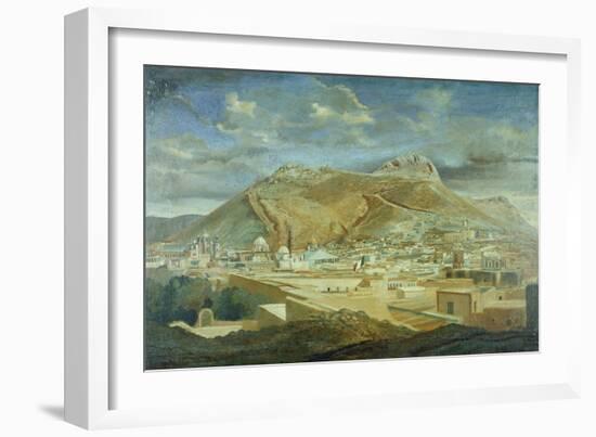 Vista De Zacatecas Con El Cerro Dela Bufa-Cleofas Almanza-Framed Giclee Print