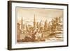 Vista Del Popolo, 1688-Jacob van der Ulft-Framed Giclee Print