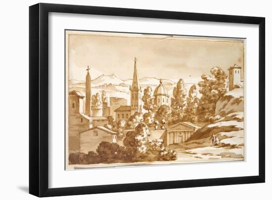 Vista Del Popolo, 1688-Jacob van der Ulft-Framed Giclee Print