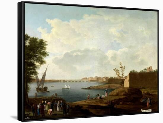 Vista Del Puerto De Santa María, 1781-1785-Mariano Ramón Sánchez-Framed Stretched Canvas