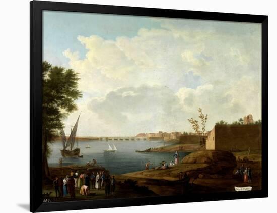 Vista Del Puerto De Santa María, 1781-1785-Mariano Ramón Sánchez-Framed Giclee Print