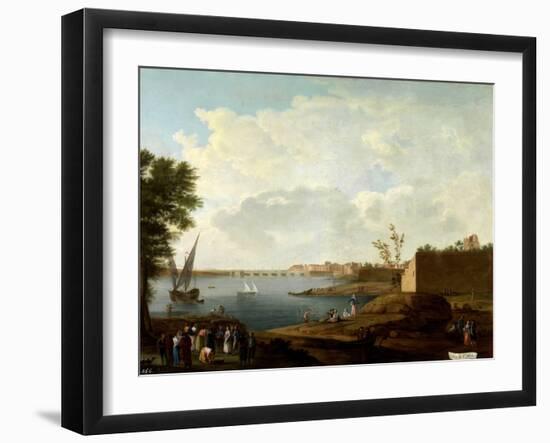 Vista Del Puerto De Santa María, 1781-1785-Mariano Ramón Sánchez-Framed Giclee Print