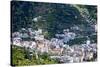 Vista from Hillside Town of Ravello of the Town of Minori Below-null-Stretched Canvas