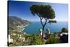 Vista from Hillside Town of Ravello-null-Stretched Canvas