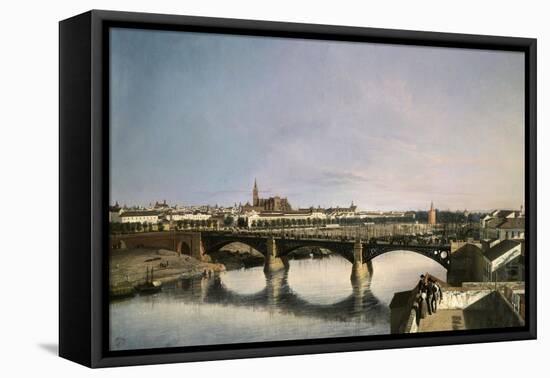 Vista General De Sevilla Desde Triana-1862-Manuel Barron y Carrillo-Framed Stretched Canvas