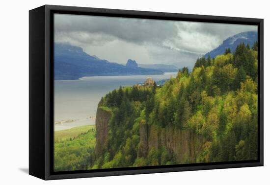 Vista House at Columbia River Gorge, Oregon-Vincent James-Framed Stretched Canvas