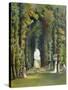 Vista in the Gardens of Teddesley, from "Gardens of England," Published 1857-E. Adveno Brooke-Stretched Canvas