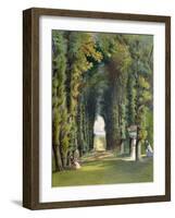 Vista in the Gardens of Teddesley, from "Gardens of England," Published 1857-E. Adveno Brooke-Framed Giclee Print